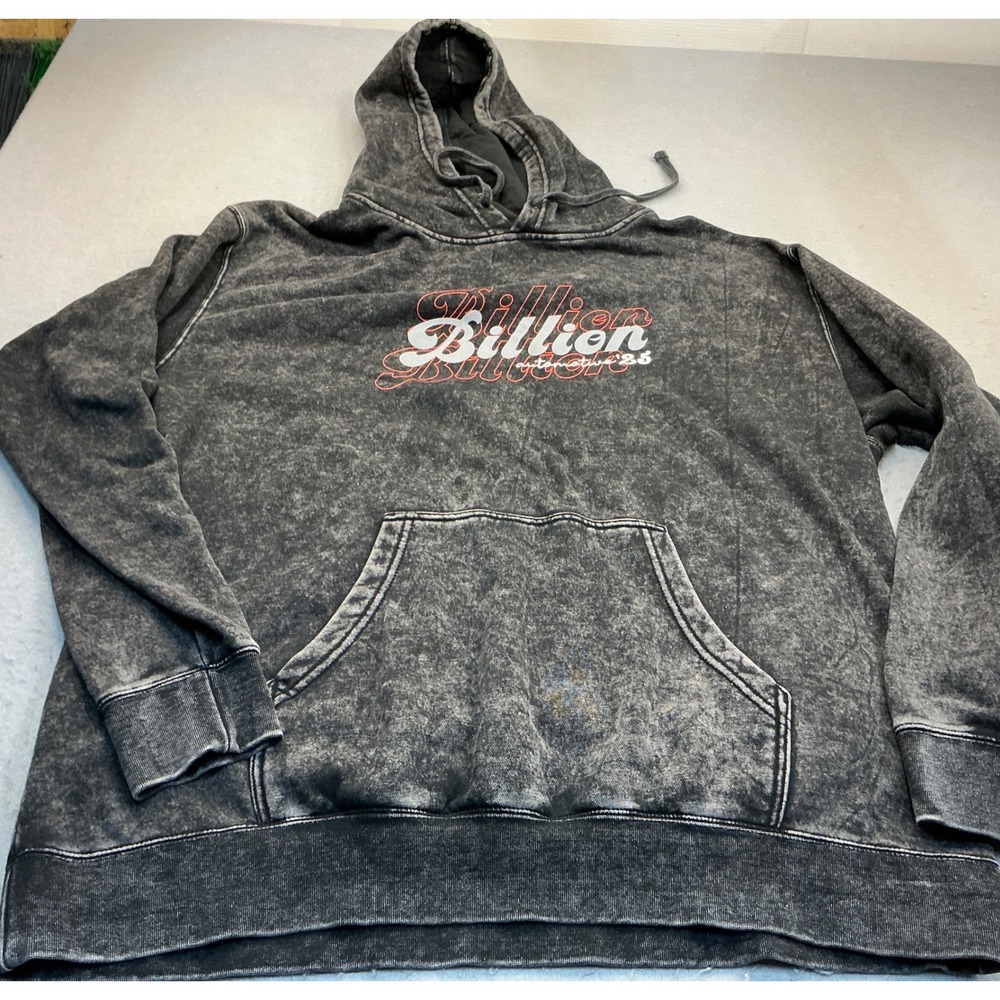 Independent Trading Co Billion Automotive Hoodie Acid Wash Black XXL Streetwear
